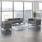 Flash Furniture HERCULES Regal Series Reception Set in Gray LeatherSoft ZB-REGAL-810-SET-GY-GG - alternate 1